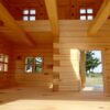 Solid wood bird villa
