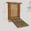 Solid wood bat house. Manufactured by Maison du Loup, France.